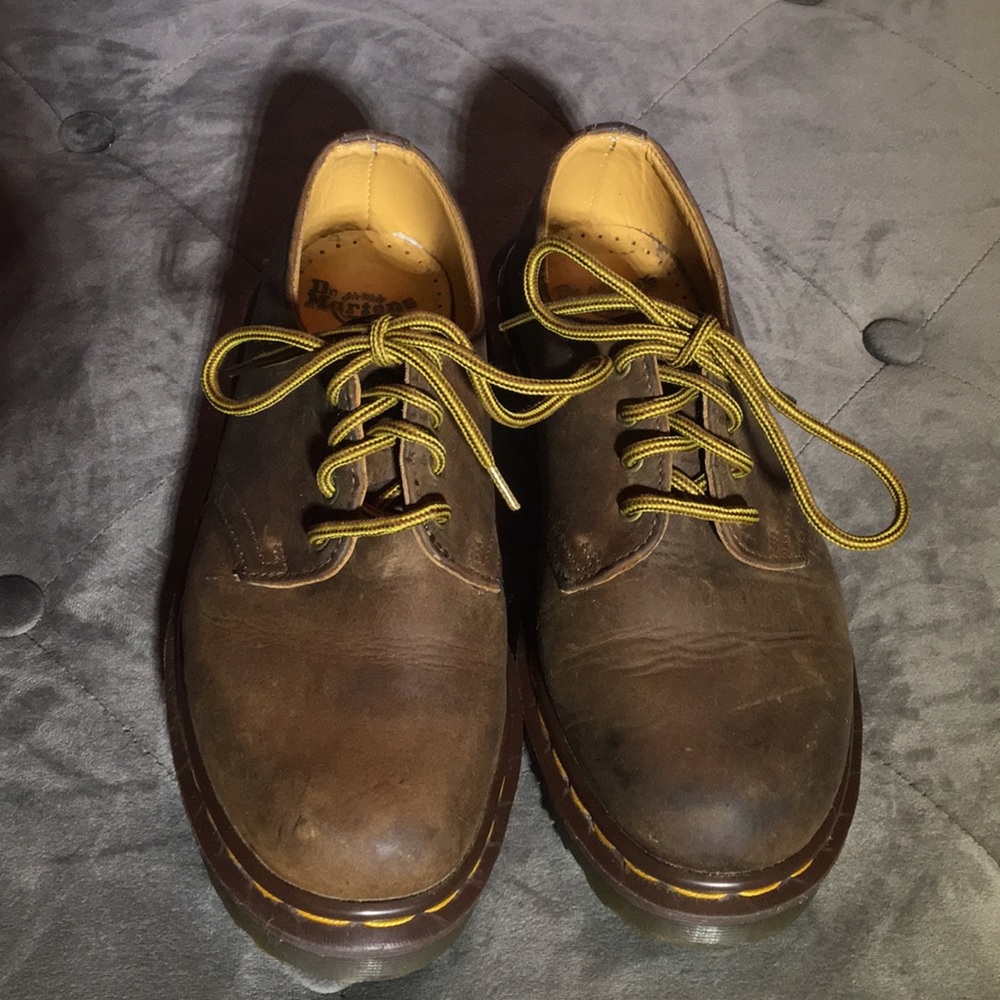 Dr. Martin Shoes, brown, short lace up